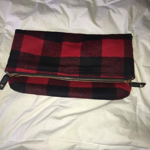 Talbots black and red checkered clutch - Picture 1 of 4